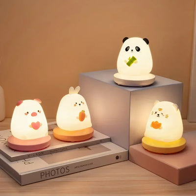 Newest Official Genshin Impact Hu Tao LED Night Light USB Rechargeable Silicone Night Lamp Table Lamp for Bedroom Decor Gifts