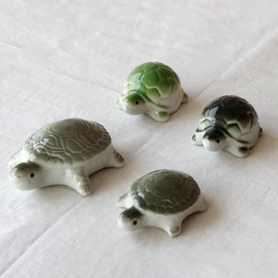 Garden Floating Ceramics Goldfish Creative Ceramic Underglaze Color Hand-painted Turtle Ornament Fish Tank Floating Decor Crafts