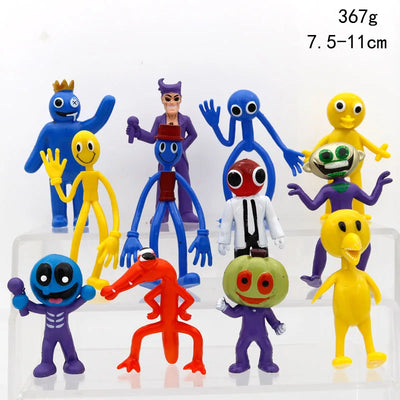 8-16pcs Rainbow Friends Toy Cartoon Game Character Figure Doll Kawaii Blue Monster Action Figure Animal Toys for Kids Gifts