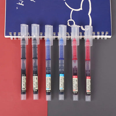 10-Pack of High-Capacity Direct Liquid Rollerball Pens, Suitable for Office Work and Study, Gel Ink Pens