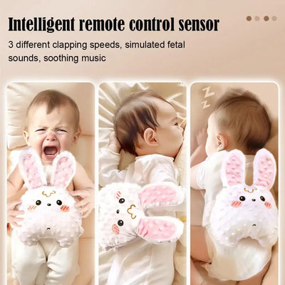 Babies Soothing Palms Pat Sleep Cute Plush Toy Baby Sleep Aid Electric Automatic Baby Patting Sleeping Doll with Remote Control