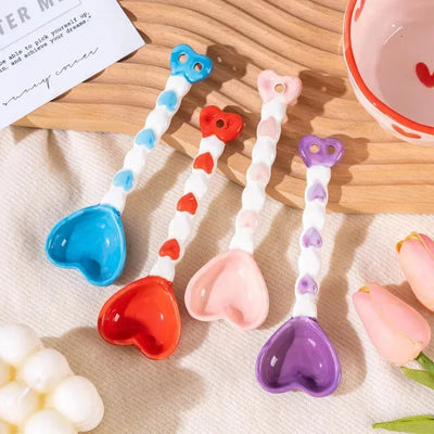 Ceramic Mug with Rabbit Handle Spoon Hand-shaped Irregular Coffee Milk Tea Cup Breakfast Oatmeal Cup Drinkware Kitchen Cup
