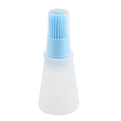 1PC Silicone Oil Bottle Brush Oil Dispenser Bottle With Barbecue Brush Portable Outdoor BBQ Accessories Kitchen Baking Gadgets