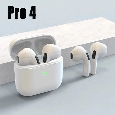 2024 AIR PRO 4 TWS WIRELESS BLUETOOTH EARBUDS – MINI HEADSET FOR ANDROID, IPHONE & PC