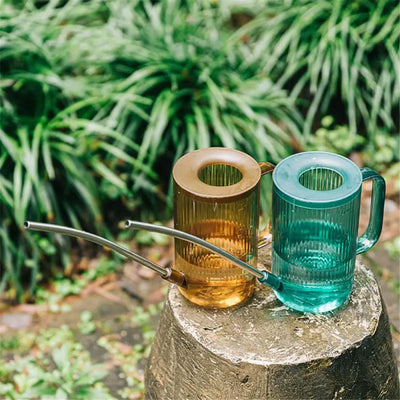 Long Spout Watering Can - Stainless Steel With Transparent Scalefor Precise Watering Of FlowersPotted Plants, And Greenery