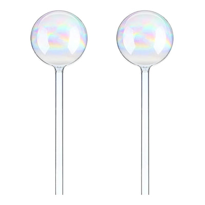 2/4Pcs Plant Water Cans Automatic Self Watering Globes Glass Mushroom Heart Shape Watering Drippers Device Home Garden Supplies