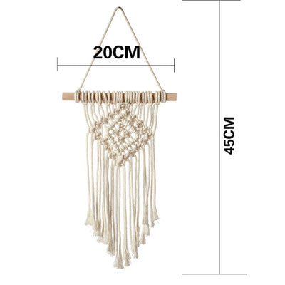 Hand-woven Color Macrame Wall Hanging Ornament Bohemian Craft Decoration Gorgeous Tapestry For Home Living room Home Decor Craft