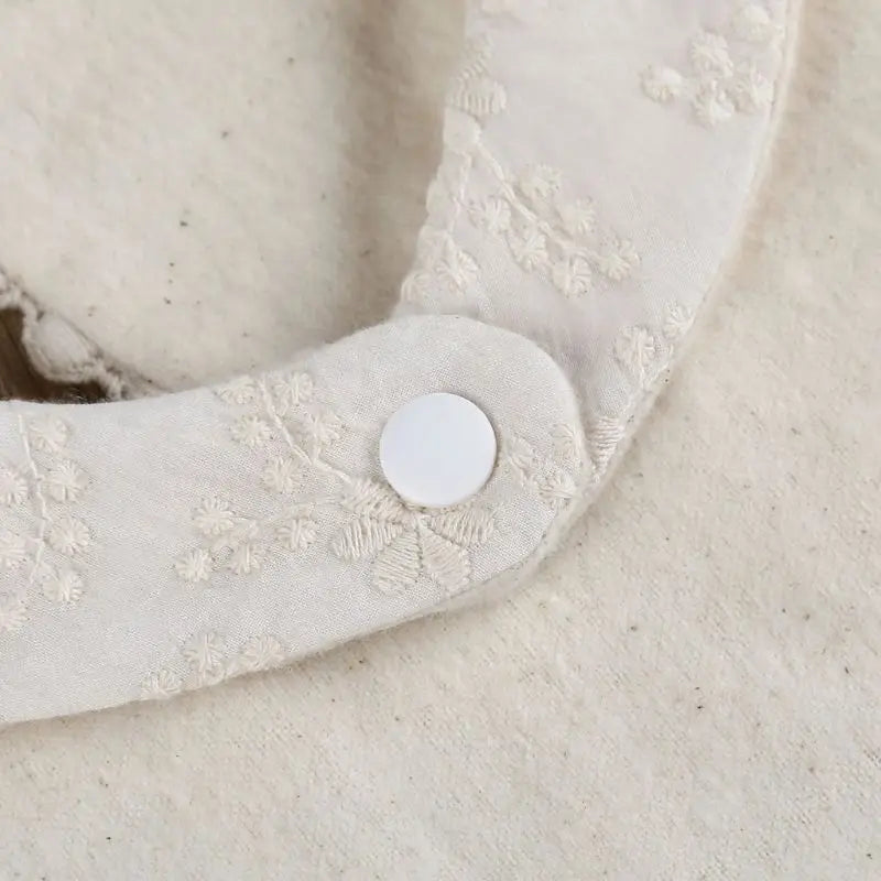 Baby Bandana Bibs Drooling And Teething with Delicate Embroidery Apparel Access