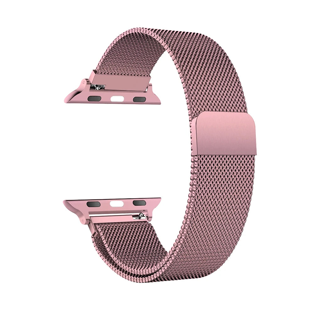 Milanese Strap For Apple Watch Ultra 2 49 46mm 42mm 44mm 40mm 45mm 41mm 38mm Bracelet For iWatch Series 10 9 3 6 5 SE 7 8 Strap
