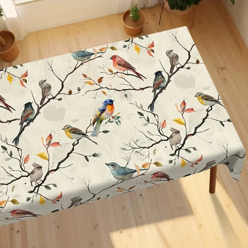 Sunflower Rectangle Tablecloths Yellow Flowers Leaves Printed Table Cloth for Farmhouse Holiday Wedding Party Dining Table Decor