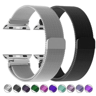 Milanese Loop Strap For Apple Watch Band 49mm 44mm 40 45mm 41mm Metal Stainless Steel Bracelet Iwatch Series 10 46mm 42mm Ultra2