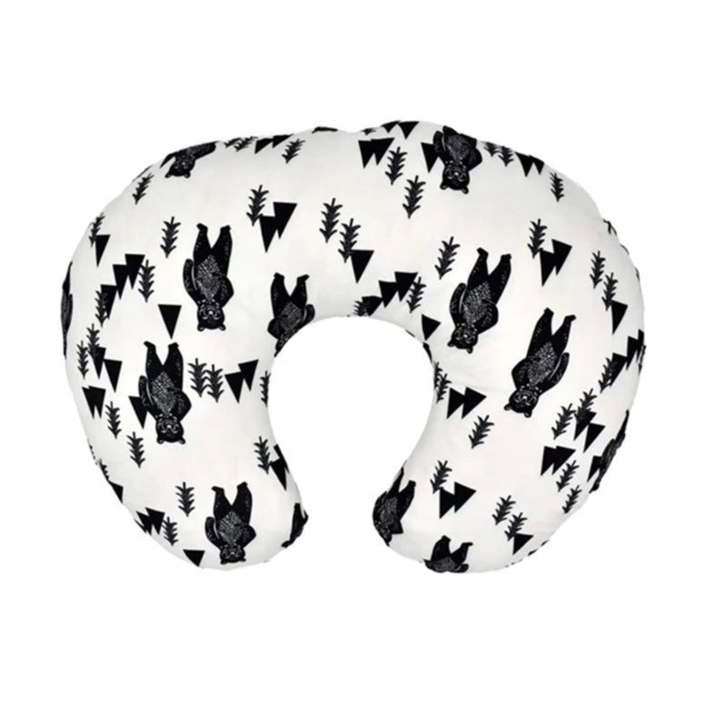 Baby Nursing Pillow Cover Newborn Maternity Breastfeeding Pillow Cover Print U-shape Nursing Pillow Breathable Slipcover