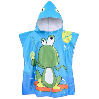 Children 0-5Year Cute Bath Towel Cartoon Animals Hooded Baby Beach Towel Soft Microfiber For Kids Toddlers Pool Poncho