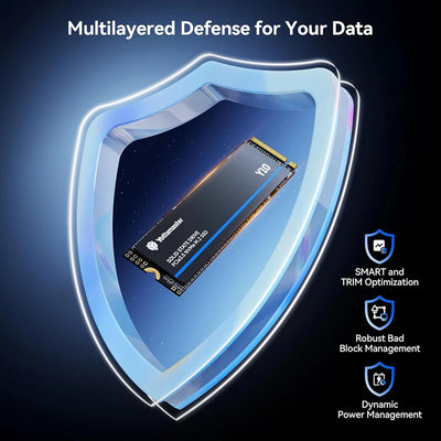 Yottamaster Y10 256GB SSD M.2 2280 NVMe PCIe 3.0 2500MB/s Internal Solid State Drive M2 Hard Disk Diy Gaming Computer PC  Laptop