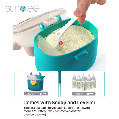 Baby Milk Powder Box with Scoop Portable Infant Formula Dispenser Baby Food Storage Box Toddler Snacks Container Milk Powder Can