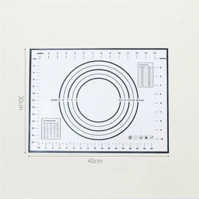 Silicone Baking Mat Pad Baking Sheet Pizza Dough Maker Pastry Kitchen Gadgets Non-Stick Rolling Dough Mat Cooking Tools Bakeware
