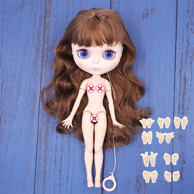 ICY DBS Blyth doll White Skin Glossy face Matte face Joint body with hand set A&B 1/6 bjd suitable diy makeup Special price