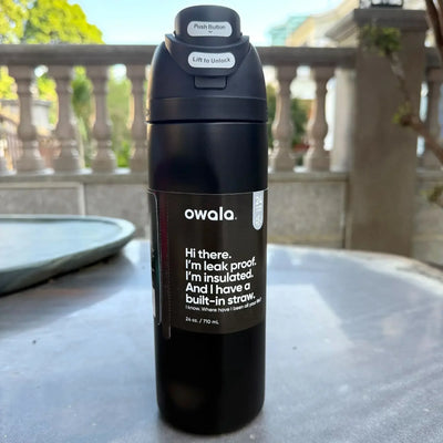 Owala Insulated Stainless Steel Water Bottle with Straw, BPA-Free Sports Water Bottle, Great for Travel,  32 Oz