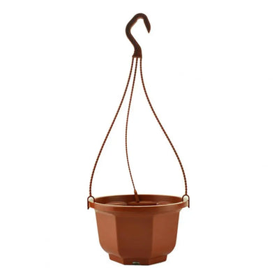 Plastic Holes Octagonal Flowerpot Anti-sun Hanging Flower Pot With Hook Reusable Corrosion-resistant Plant Pot For Garden