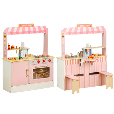 Kids Pretend Play Hamburger Shop Toy