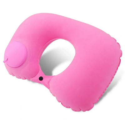 Travel Neck Pillow Comfortable Support Head 360 Degree Traveling Car Airplane Sleeping Head Supportive Press-inflatable Pillow