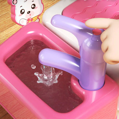 Kids Washing Machine Toy Simulation Cleaning Play House Appliances Washing Preschool Class Toy Cleaning Gifts Clothes