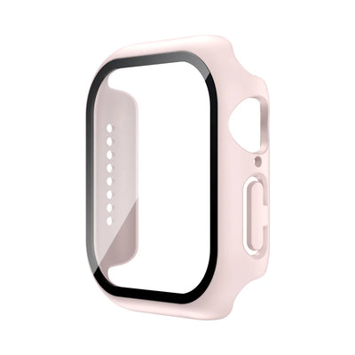 Tempered Glass+Case For Apple Watch 38mm 40mm 41mm 42mm 44mm 45mm 46mm Screen Protector Protective Cover iWatch 10 8 7 9 6 SE 5