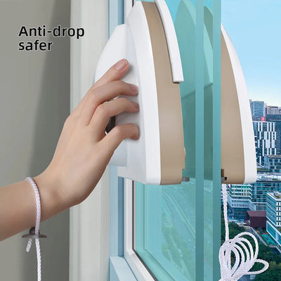 Double Sided Magnetic Glass Window Cleaning Tool, Automatic Water Discharge Double-layer Wiper, Household Special Window Cleaner