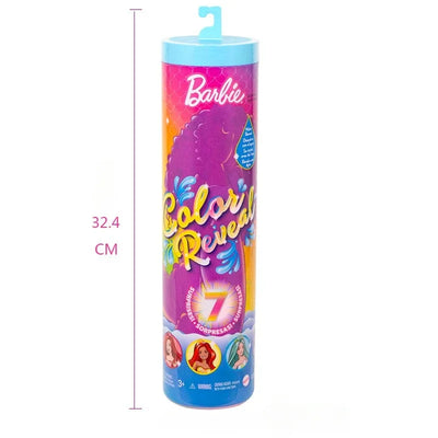 Barbie Model Surprise Change Color Blind Box Soak Toys Mermaid Girl Princess Chelsea Water Soluble Cross-dressing Play House