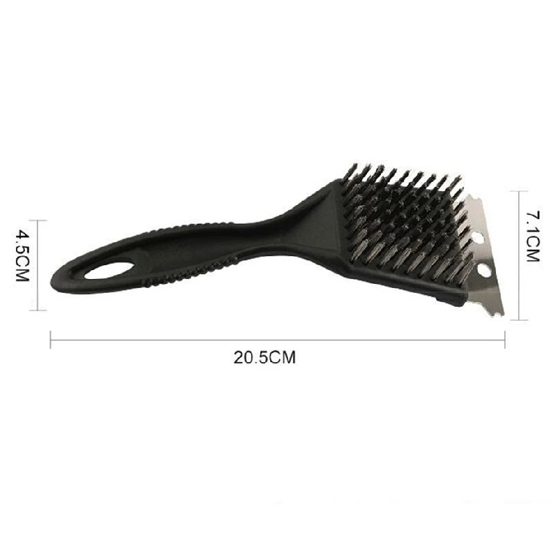 For Barbecue Grill Brush Steel Wire Bristles BBQ Cleaning Brushes Durable Cooking Tool Outdoor Home BBQ Gas Kit Accessories