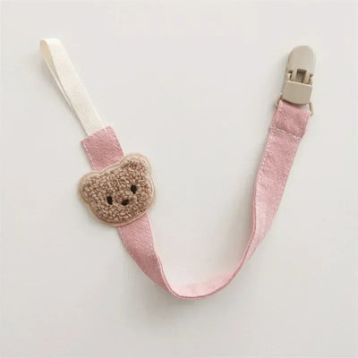 New Cute Bear Baby Pacifier Chain Clips Holders Anti-drop Chain Cartoon Teething Clips Teether Toy Soother Pacifier Strap