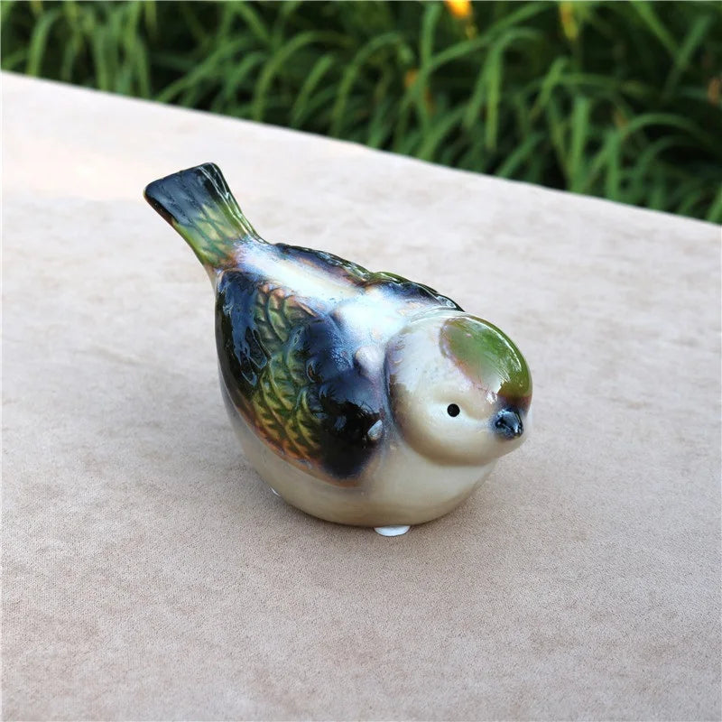 Porcelain Couple Bird Figurine Ceramic Birdie Lovers Miniature Decoration Craft Ornament Valentine's Day Gift for Wedding Favors