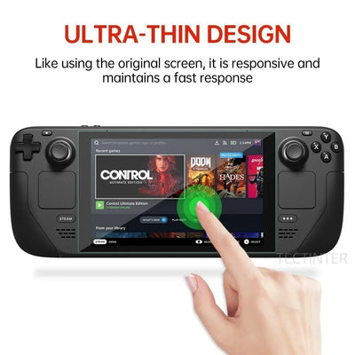 PREMIUM TEMPERED GLASS SCREEN PROTECTOR FOR VALVE STEAM DECK – 9H ANTI-SCRATCH GUARD FILM