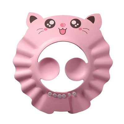 A soft PVC shower cap that makes hair washing more fun, adjustable in size, and adds ear protection function