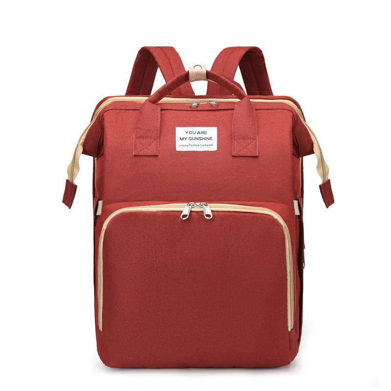New Upgraded Minimalist Bag Portable Foldable Backpack Multifunctional Large Capacity Crib Mother Baby Mommy Bags Women Backpack