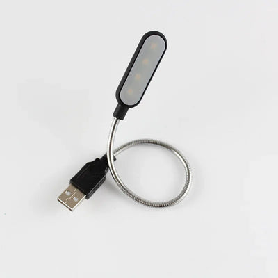 Portable USB Reading Night Lamp Mini 6 LED Book Lamp White/Warm Color Table Desk Lamp For Laptop Power Bank Notebook PC Computer
