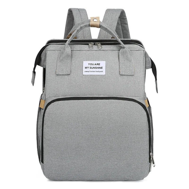 Large Capacity Foldable Crib Bag Portable Mummy Backpack Upgraded Version of Mummy Bag Multifunctional Outdoor Folding Mummy Bag