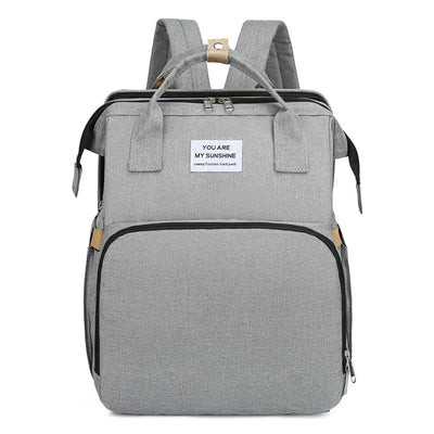 Large Capacity Foldable Crib Bag Portable Mummy Backpack Upgraded Version of Mummy Bag Multifunctional Outdoor Folding Mummy Bag