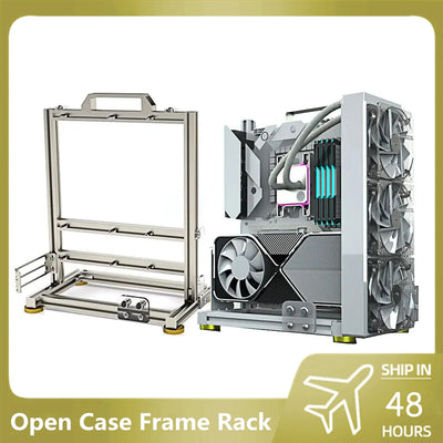 Mini ITX Gamer Cabinet MATX Open Computer Case Frame DIY Creative PC Rack ATX /EATX MOD Desktop Gaming Chassis