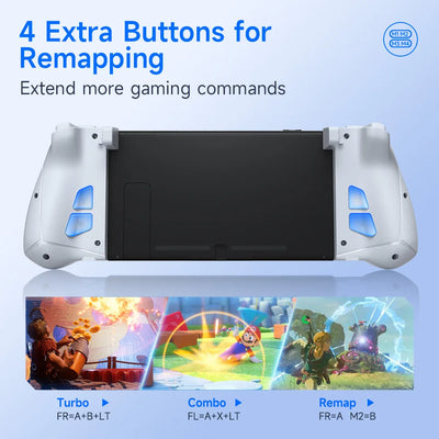 EasySMX S15 L/R Joypad Wireless RGB Controller Compatible with Nintendo Switch/OLED, 6 Axis Gyroscop, Mechanical Hall Effect