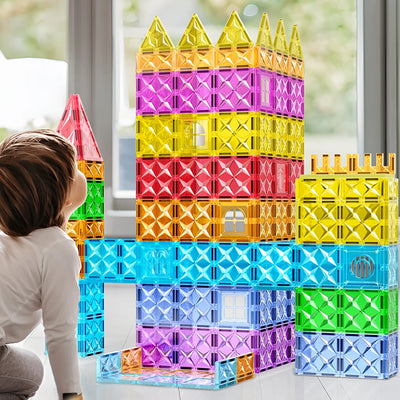 EDUCIRO Magnetic Building Blocks Construction Set Building Puzzle Tiles  Educational Game Children Montessori Toys Gifts
