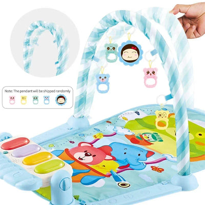 New Baby Music Rack Play Mat Kids Piano Keyboard Carpet Gym Crawling Activity Baby Rug Early Educational Toy for Infant Gift