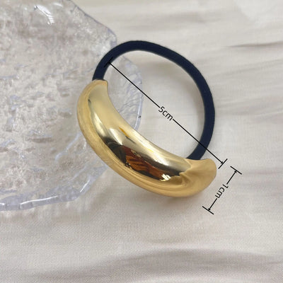 Metal Irregular Double-layer Hair Bands Ropes for Women Headband Elastic HairPins Hairband Fashion Jewelry Hair Accessories Gift