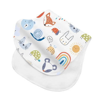 Baby Burp Cloths for Girls & Boys Cotton Absorbent 2 Layer Towel Burping Cloth Dropshipping