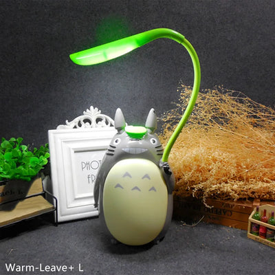 Creative Night Lights LED Cartoon Totoro Shape Lamp USB Rechargeable Reading Table Desk Lamps for Kids Gift Home Decor Novelty