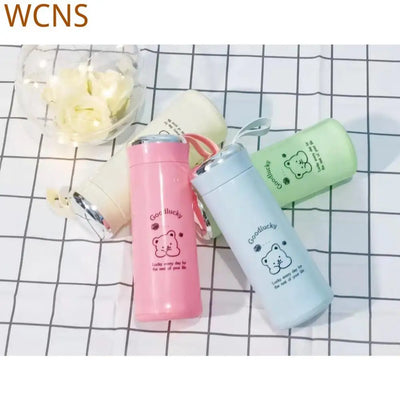 Thermo Bottles For Coffee Water Children's Lucky For Water Coffee Tea Creative 280ml Wholesale Drinkware Water Bottle Bear Cup