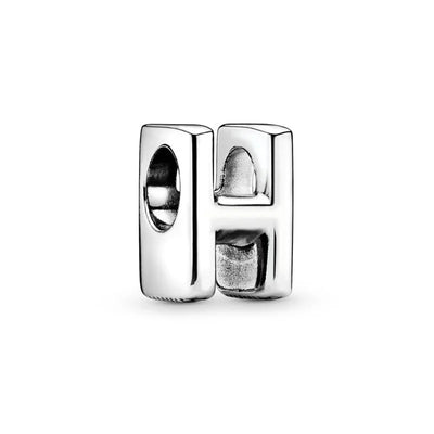 925 Silver Plate 26 English Letters Combined Freely Beads For Pandora DIY Charms Bracelet Keychain Jewelry Accessories Gifts