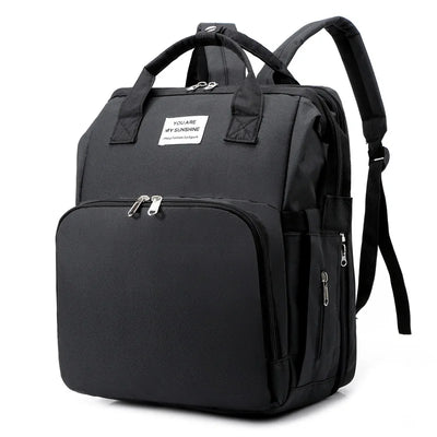Folding Mommy Diaper Bags Baby Bed Fashion Women's Bag Maternity Nappy Diaper Bags Travel Milk Bottle Backpack Nursing Bags