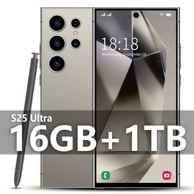 2025 New S25 Ultra Smartphone Original 7.3 Inch Celulares Android Moblie Phones Unlocked 5G Dual Sim Global Version CellPhones