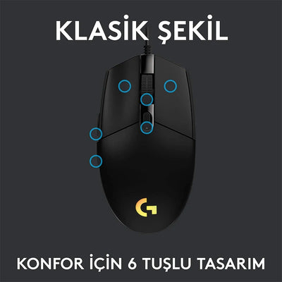 Logitech G102 LIGHTSPEED Gaming Mouse 8000 DPI Wired Mouse Laptop Accessories No Driver Version Cannot link to G HUB